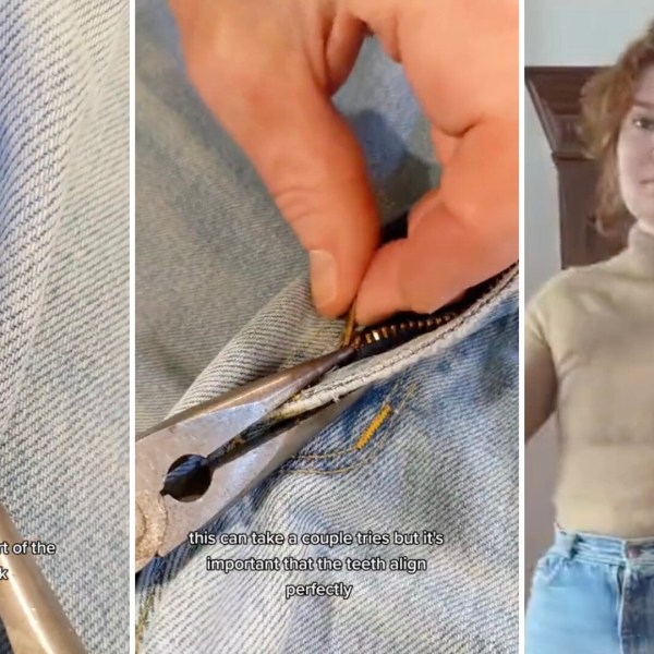 Woman shares unbelievably simple hack to save jeans with broken zipper: 'You have saved me $100!'