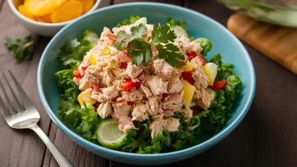 Hãy ban cho Tuna Salad phương pháp điều trị tinh vi cho khí cầu tối đa