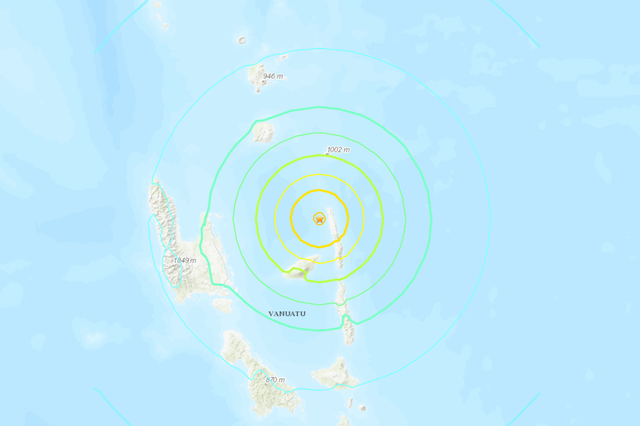 Trận động đất mạnh 7 độ richter tấn công vùng Vanuatu