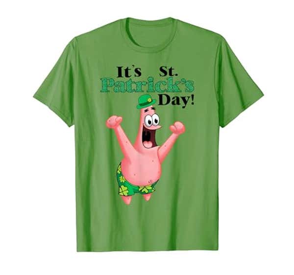 Spongebob St. Patrick's day T-shirt T-Shirt, Now 15% Off