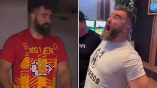 Jason Kelce và Adele có cuộc trao đổi khó xử khi ngôi sao NFL thả rông trong sòng bạc Las Vegas