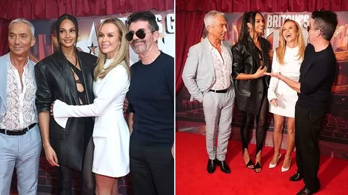 Các thẩm phán tài năng của nước Anh hợp nhất với nhau khi Simon Cowell có bóng rất lớn và Amanda Holden bị choáng