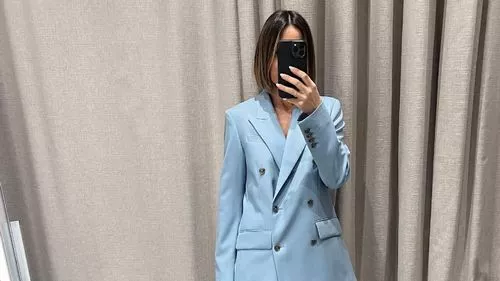 Frankie Bridge wows in 'beautiful' blue suit that's perfect for spring weddings