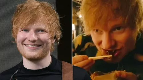 Ed Sheeran khiến người hâm mộ bối rối khi nhai bóng bạch tuộc trong đêm đi chơi xa hoa ở Nhật Bản