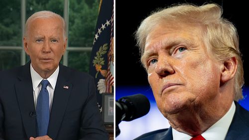 Donald Thump đã hình dung từ chối xem chương trình truyền hình của Joe Biden. '