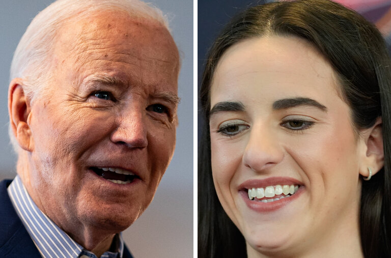 Biden Weighs trên Caitlin Clark Saary Debate After W.N.B.A. Nháp