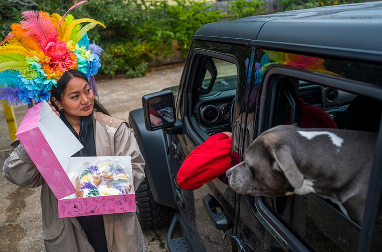 Bên ngoài New Orleans, Trải nghiệm Mardi Gras mới: King Cake Drive-Thru