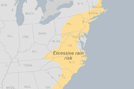 Northeast Braces for Heavy Rain After Severe Weather Moves Across the South