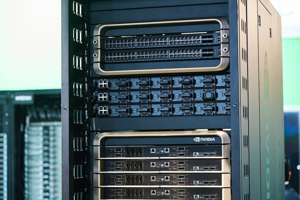 One rack. 120kW of compute. Taking a closer look at Nvidia's DGX GB200 NVL72 beast