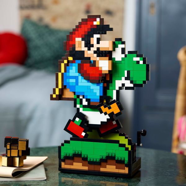 Mario và Yoshi chạy một vòng trong bộ Lego mới nhất