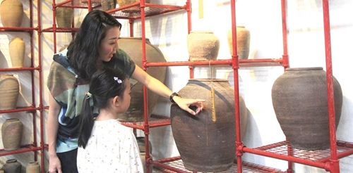 Ancient pottery artifacts salvaged from the Perfume River