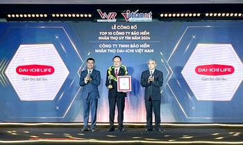 Dai-ichi Life Việt Nam vinh dự đạt danh hiệu 'Top 10 Công ty Bảo hiểm Nhân thọ uy tín năm 2024'