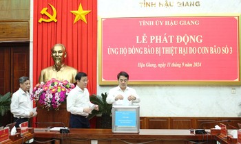 Hậu Giang phát động ủng hộ đồng bào bị thiệt hại do bão số 3