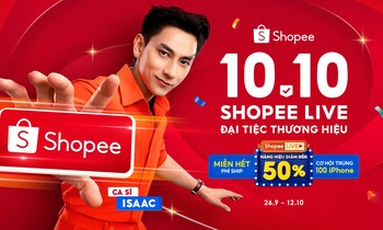 Hàng loạt ưu đãi cùng không gian giải trí độc đáo tại 10.10 Shopee Live Đại Tiệc Thương Hiệu