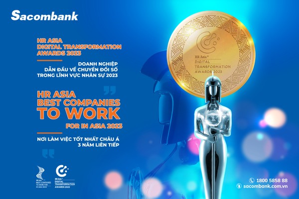 Sacombank được vinh danh “Nơi làm việc tốt nhất Châu Á”