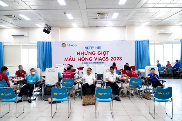 Đoàn viên sôi nổi hưởng ứng Ngày hội ‘Những giọt máu hồng VIAGS 2023’