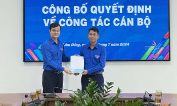 Công bố quyết định của Ban Bí thư Trung ương Đoàn về công tác cán bộ