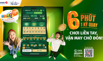 6 phút “chạm” may mắn trên điện thoại với Bingo18