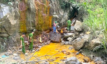 Vụ nước suối vàng đục, cá chết hàng loạt: Mẫu nước thải vượt nhiều quy chuẩn