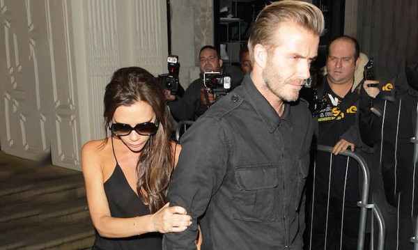 Beckham và Victoria lén lút hẹn hò ở bãi xe