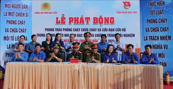 Phát huy tinh thần xung kích của tuổi trẻ Bạc Liêu trong phòng cháy, chữa cháy