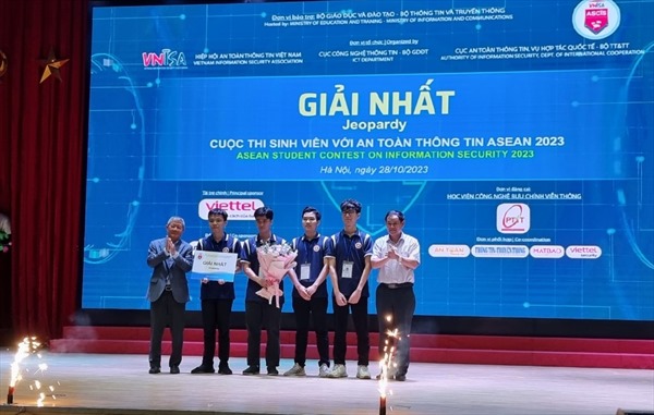 Đội Galacticos-4869 đạt giải Nhất cuộc thi 'Sinh viên với an toàn thông tin ASEAN 2023'