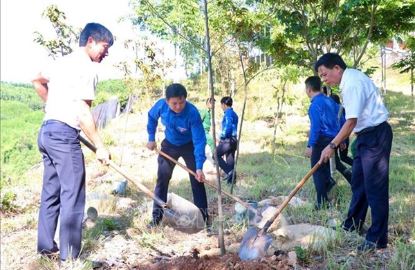 Phát động trồng cây, tạo cảnh quan đẹp tại các 'địa chỉ đỏ'