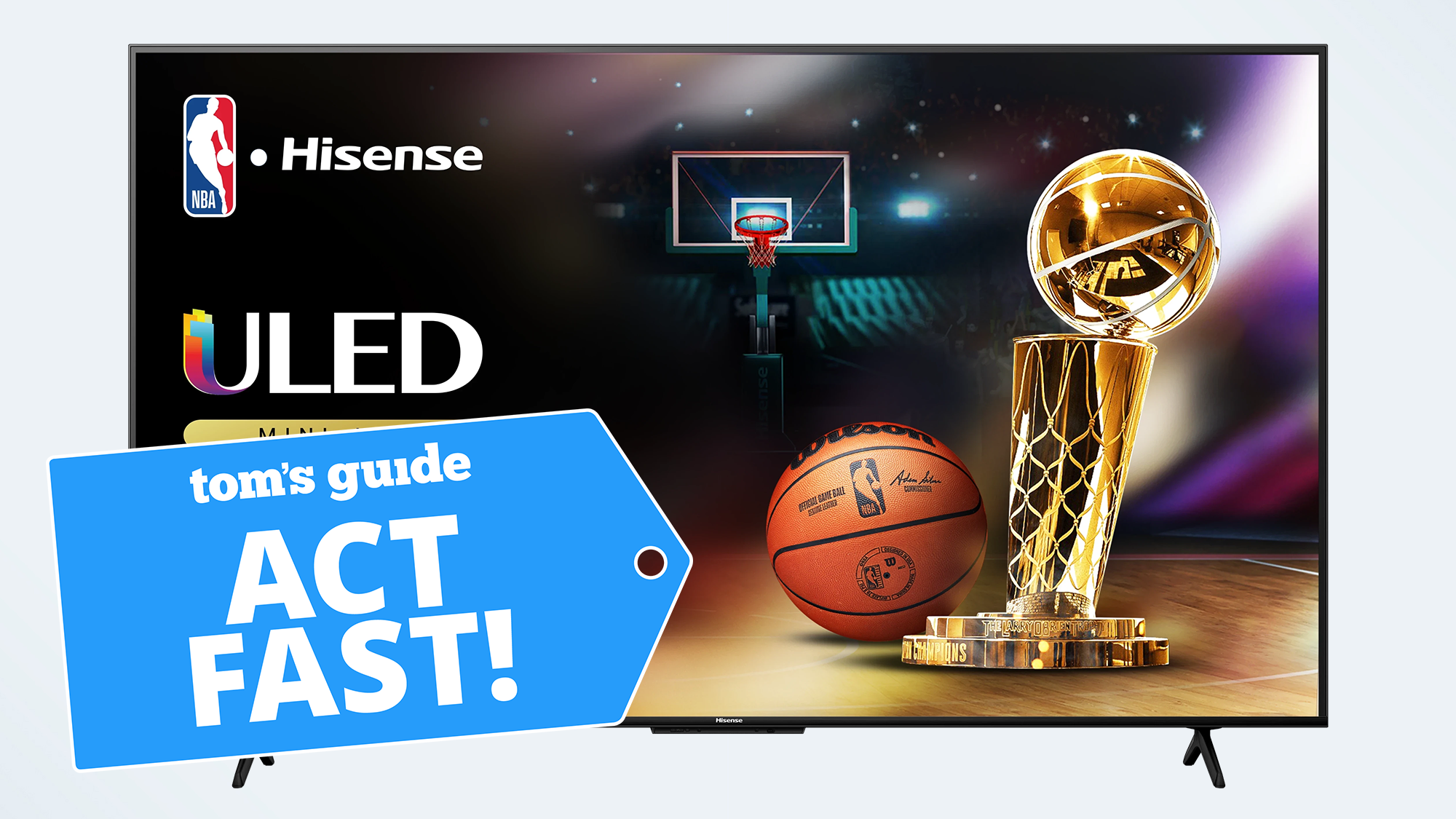 Ngạc nhiên chưa! Hãy mua một thẻ quà tặng 200 NBA với một chiếc TV miniLED siêu nhỏ — vừa kịp giờ xem trận đấu