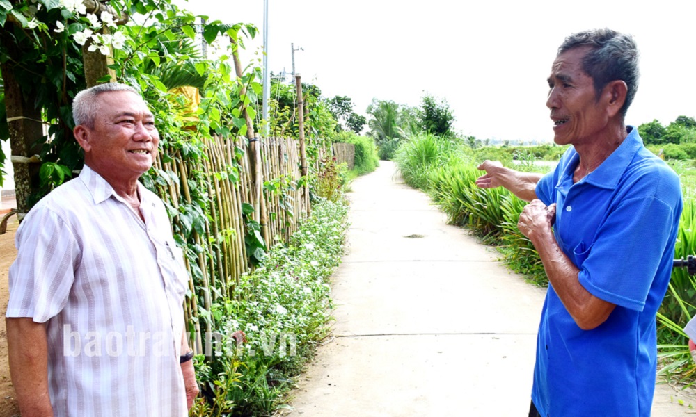 Nông dân Khmer chung tay đóng góp xây dựng nông thôn