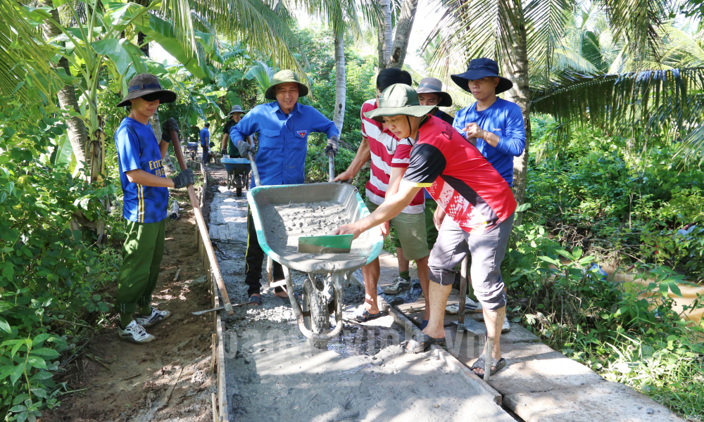 Nhiều công trình, phần việc thiết thực trong Chiến dịch Thanh niên tình nguyện hè tại huyện Trà Cú