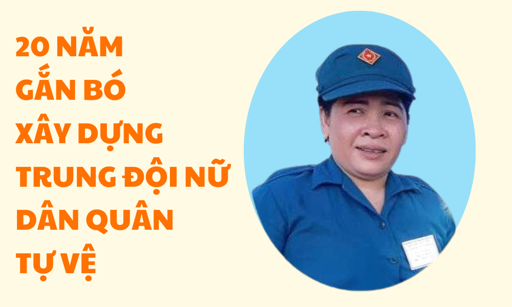 Người phụ nữ 20 năm gắn bó xây dựng trung đội nữ dân quân tự vệ