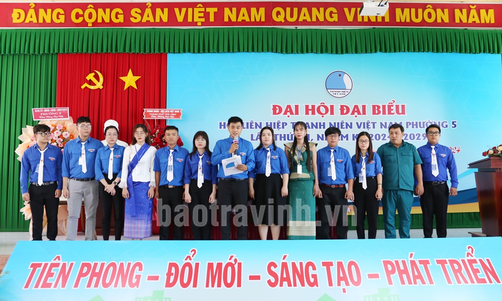 Anh Lương Quốc Anh giữ chức Chủ tịch Hội LHTN Việt Nam Phường 5