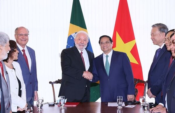 Vietnam, Brazil launch joint statement, pledge to lift ties to new height