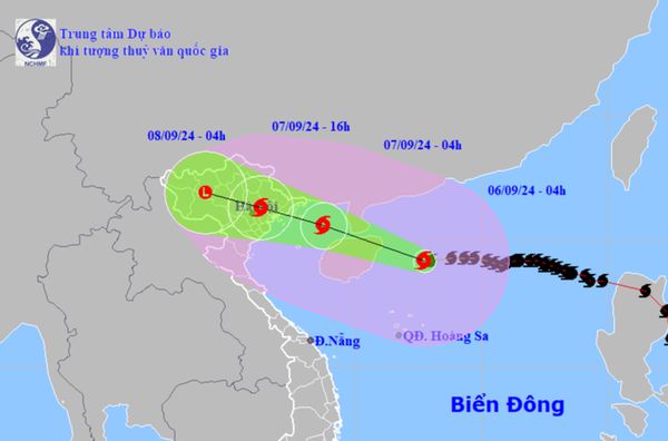 Super typhoon Yagi forecast to hit China’s Hainan, enter Tonkin Gulf, head for northern Vietnam