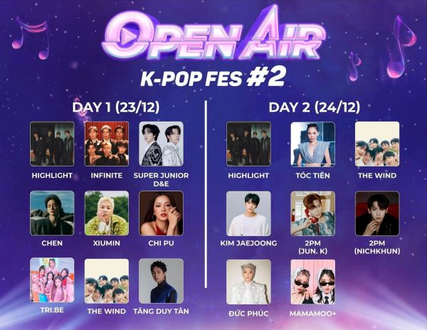 Đại nhạc hội K-Pop Open Air #2 "đổ bộ" Hà Nội dịp Giáng sinh