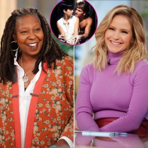 Whoopi Goldberg và Sara Haines của The View tái hiện cảnh đồ gốm 'ma'