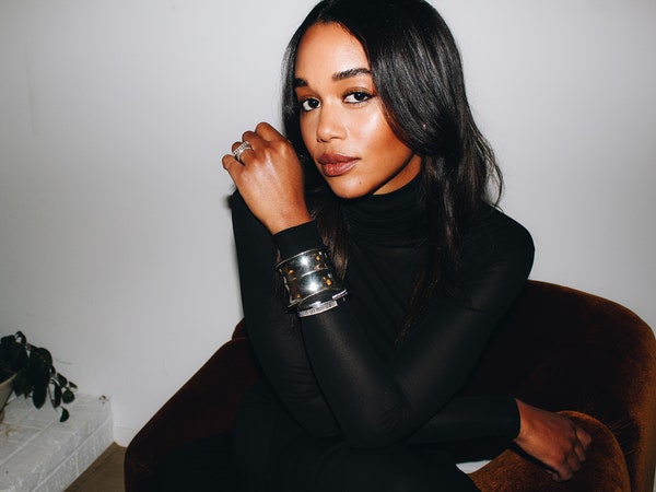 Laura Harrier and Saint Laurent Bring Rock and Roll Glam to Oscar Weekend