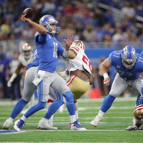 Cách xem trực tuyến Detroit Lions vs San Francisco 49ers