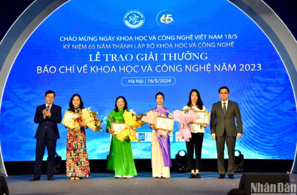 Báo Nhân Dân đoạt giải Nhất Giải thưởng báo chí về khoa học và công nghệ năm 2023