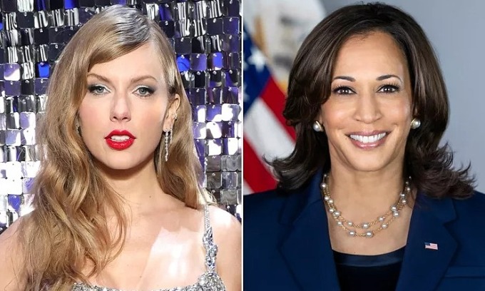 Bà Kamala Harris dùng nhạc Taylor Swift cho chiến dịch tranh cử