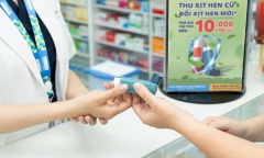 Pharmacity thu lọ xịt hen cũ, trợ giá mua mới