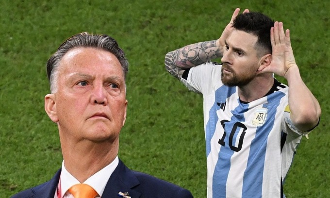 Vì sao Messi khiêu khích Van Gaal ?