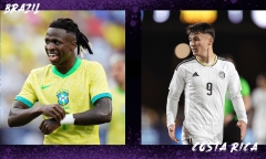 Link xem trực tiếp bóng đá Brazil vs Costa Rica vòng bảng Copa America 2024