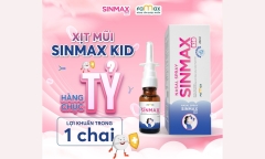 Xịt mũi Sinmax Kid: Xịt mũi an toàn cho trẻ nhỏ và bà bầu 0 Bệnh và thuốc