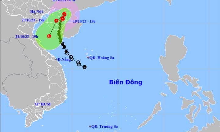 Bão số 5 mạnh thêm trên vịnh Bắc Bộ, biển động rất mạnh 0 