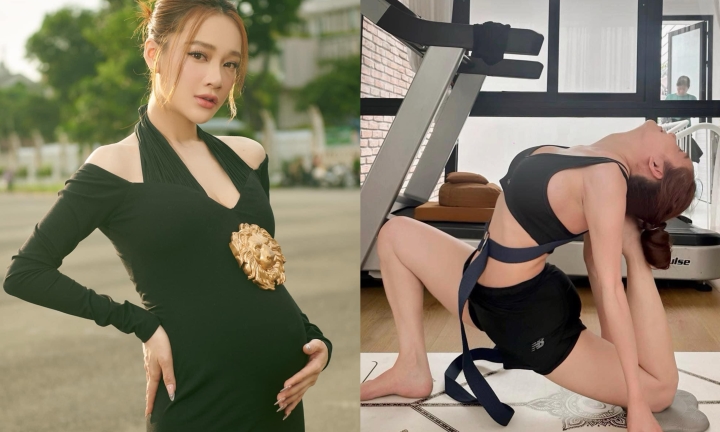 Nhã Phương khoe vóc dáng trước và sau gần 2 tháng sinh con 0