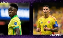 Link xem trực tiếp bóng đá Brazil vs Colombia vòng bảng Copa America 2024