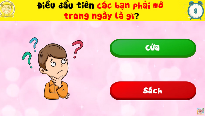 Câu đố đánh lừa nhiều người: Thứ đầu tiên bạn phải mở trong ngày là gì?