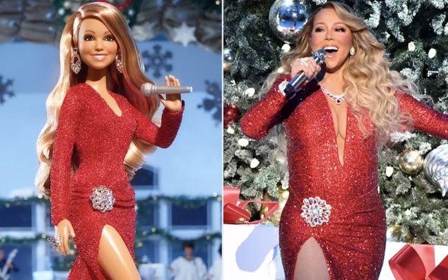 Barbie phiên bản Mariah Carey ấn tượng với tạo hình Giáng sinh