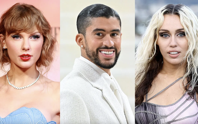 Taylor Swift, Miley Cyrus và Bad Bunny dẫn đầu danh sách Spotify Toàn cầu 2023